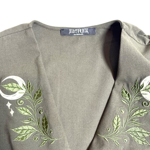 New Disturbia Huldra Embroidered Midi Dress Sz 14 US - Picture 8 of 11